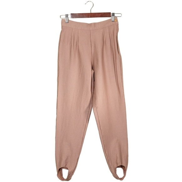 Nick Osborne High Waisted Stirrup Pants Size 6 Pink Balletcore Coquette Fairy - Picture 3 of 8